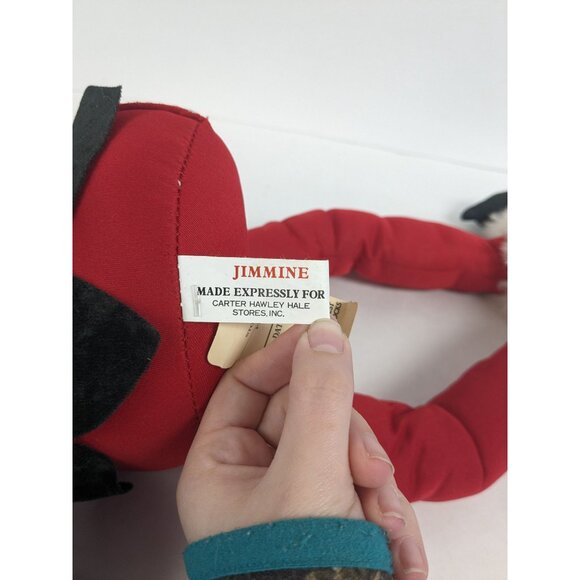 Vintage Jimmine Carter Hawley Hale Stores Elf With Tags Stuffed Toy 27" - Picture 3 of 5